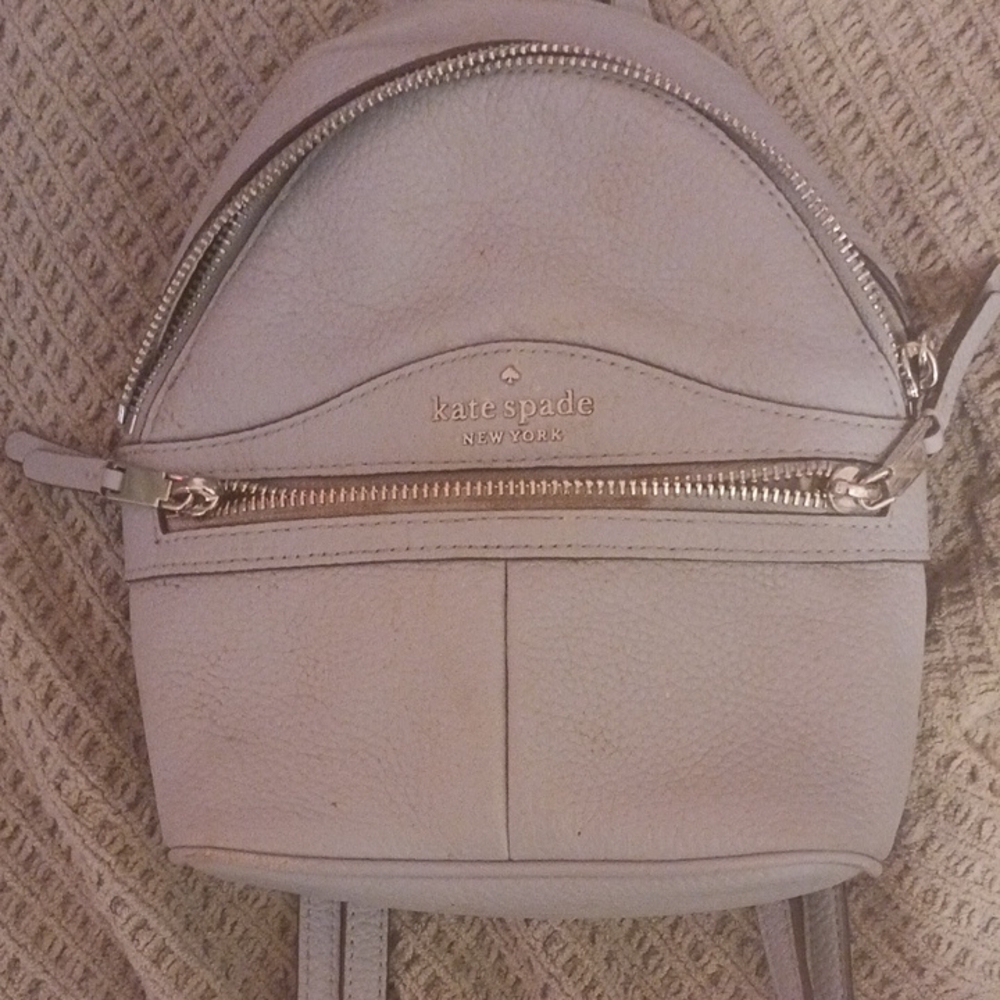 Kate Spade Soft Gray Backpack